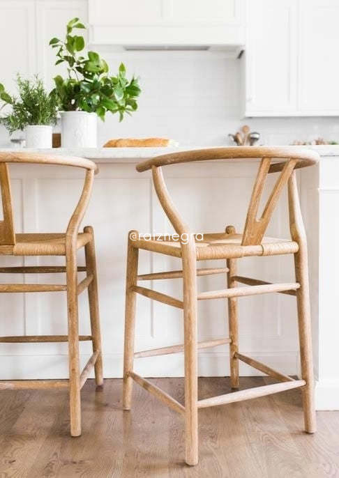 Wishbone Natural - Banqueta