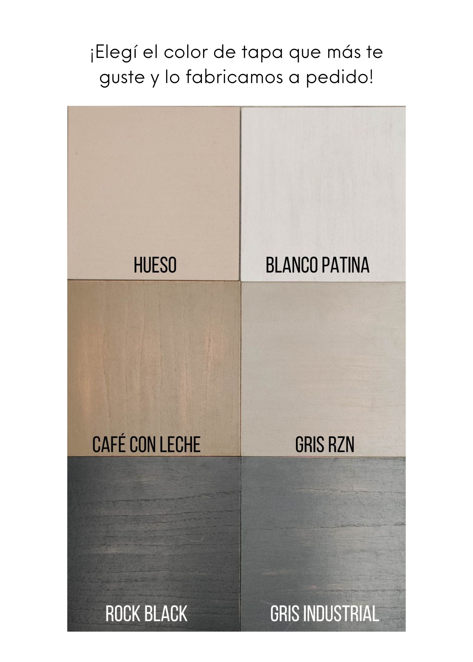 Mesa Helena - Tapa Paraíso Patinada  - Base Loro Blanco