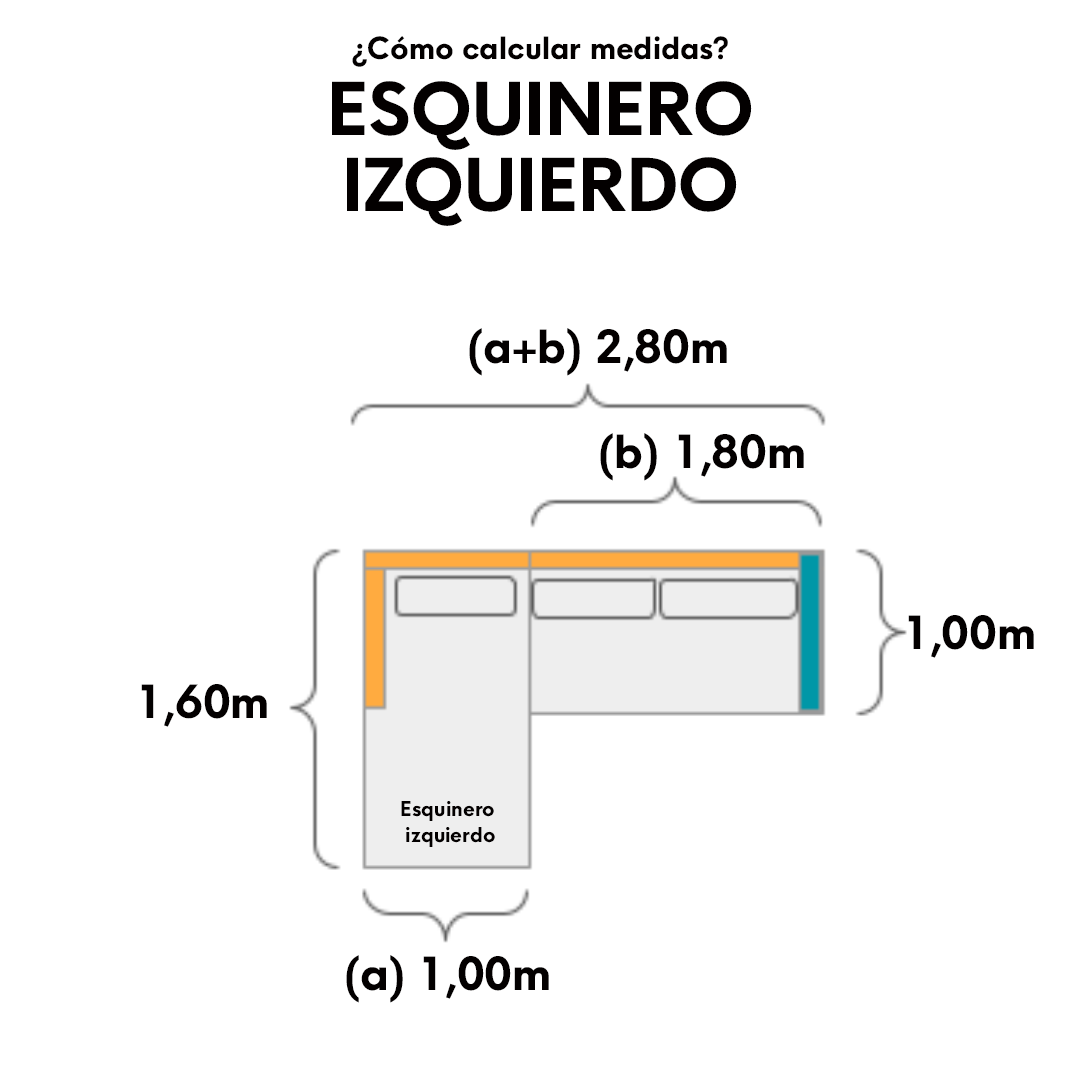 SOFA ESQUINERO FAMILY TAPIZADO EN LIENZO/CON FUNDA TUSSOR - 100 PROF