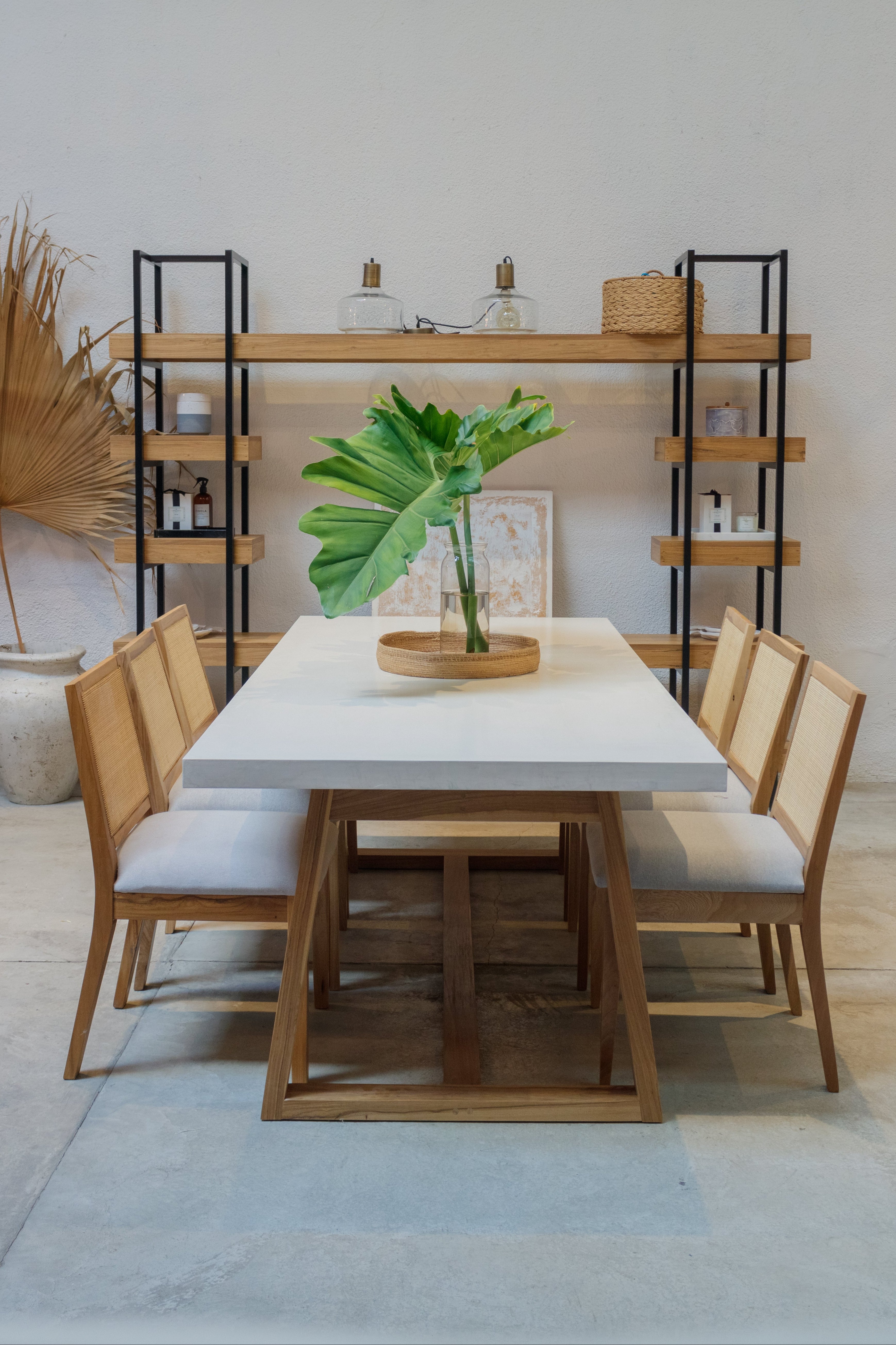 Mesa Oakland Base petiribi - tapa Microcemento