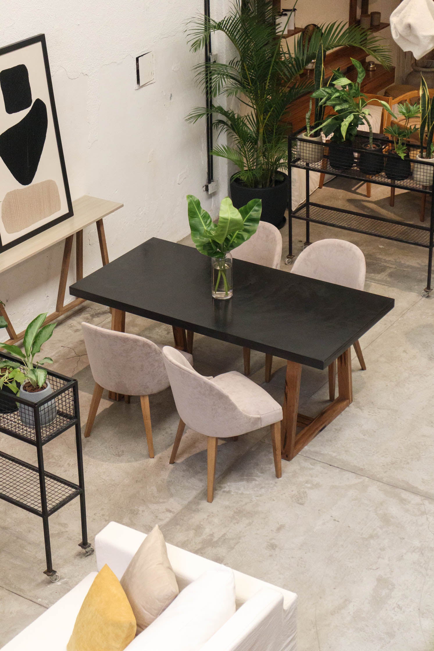 Mesa Oakland Base petiribi - tapa Microcemento