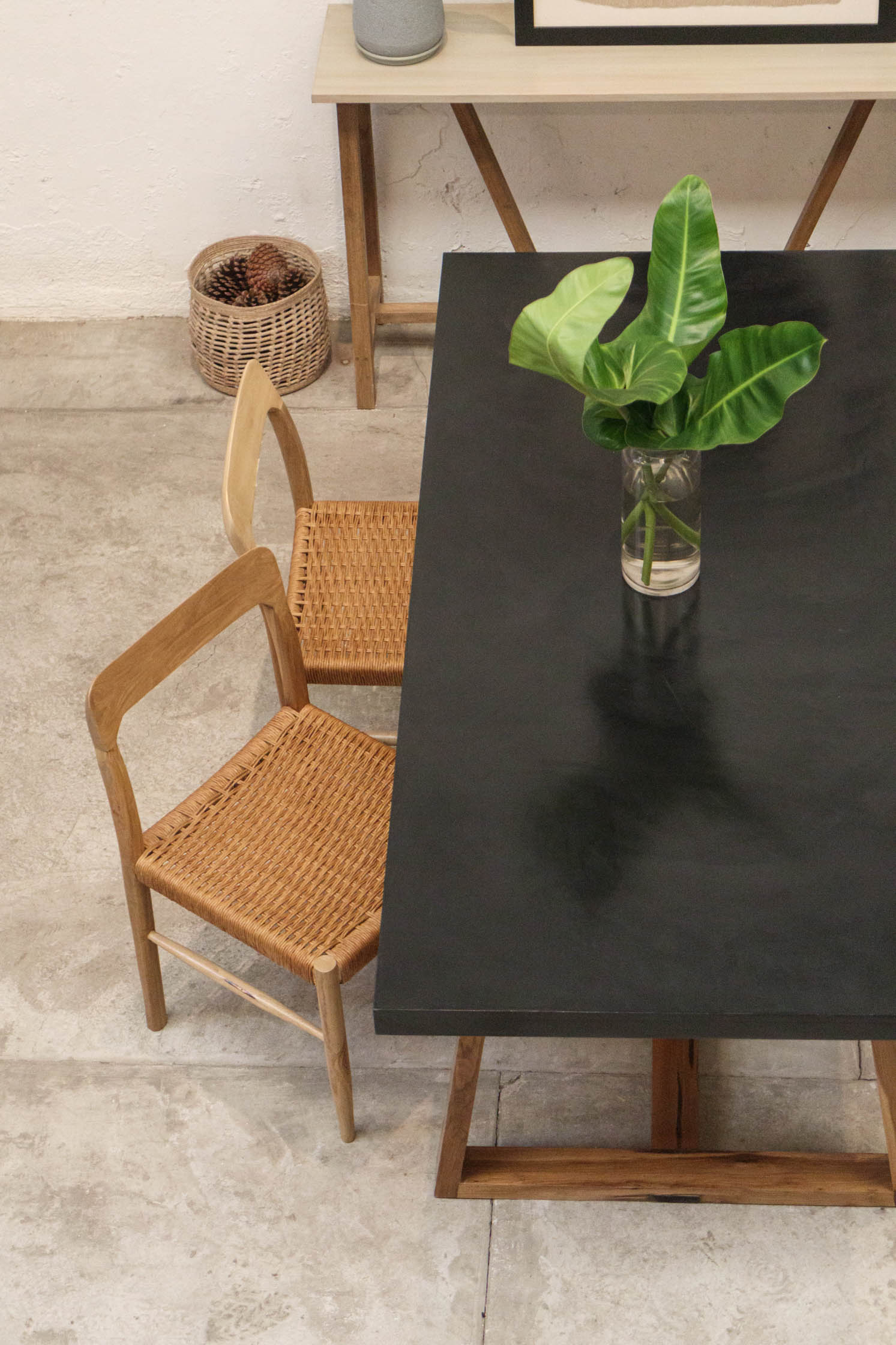 Mesa Oakland Base petiribi - tapa Microcemento