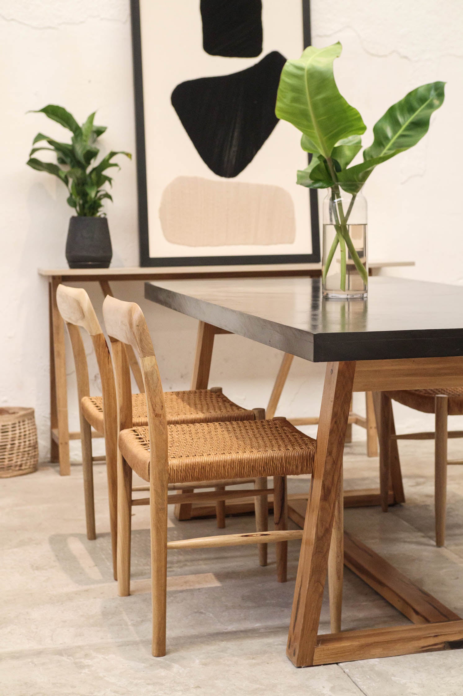 Mesa Oakland Base petiribi - tapa Microcemento