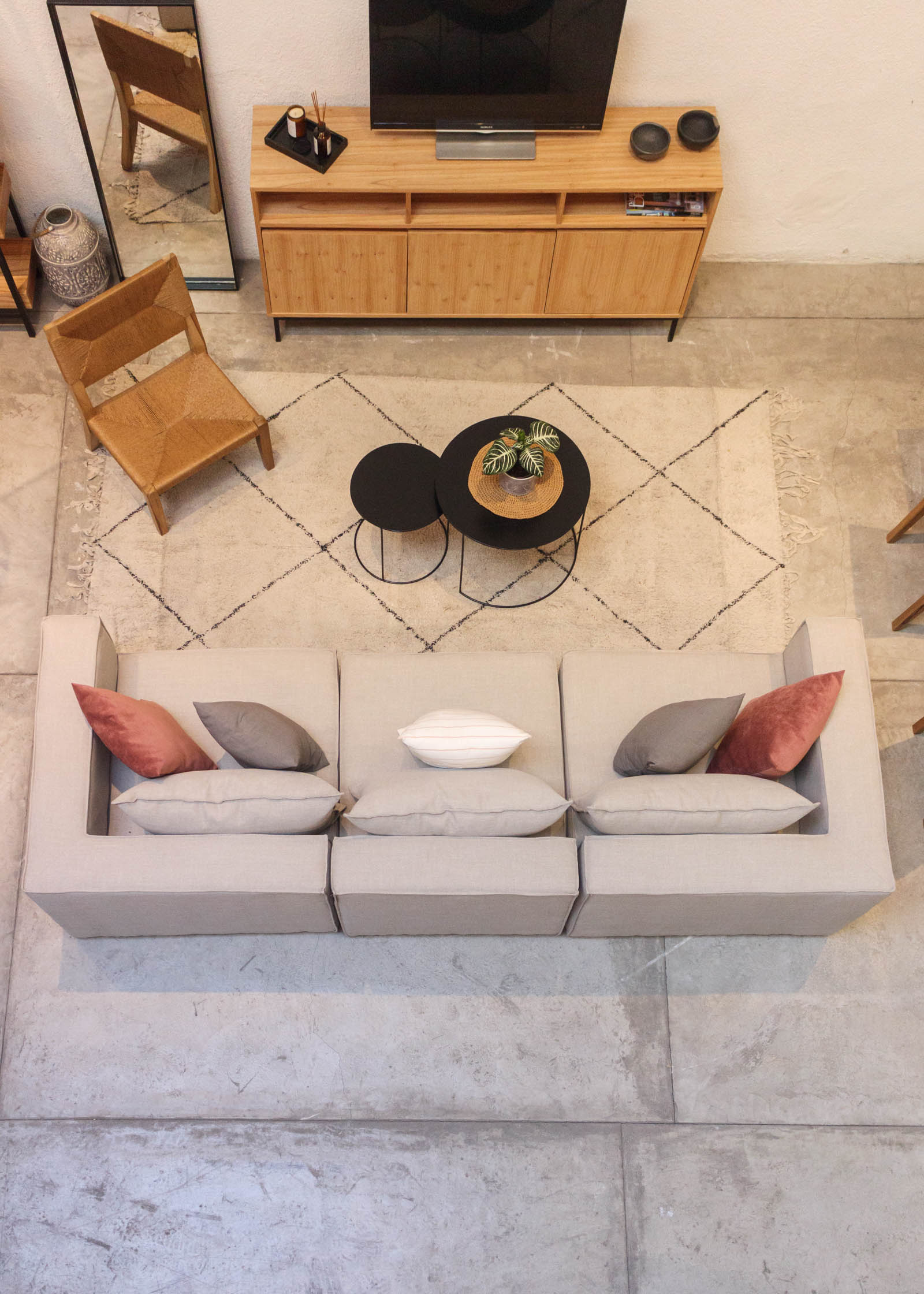 SOFA SUECIA -  3 MÓDULOS - 100 PROF