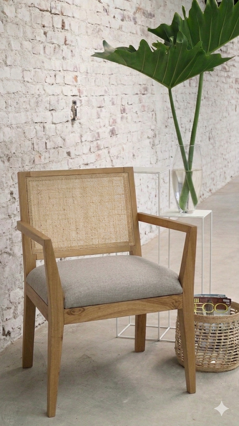 Silla Bruselas con apoyabrazos